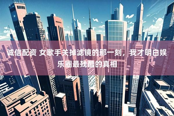 诚信配资 女歌手关掉滤镜的那一刻,我才明白娱乐圈最残酷的真相