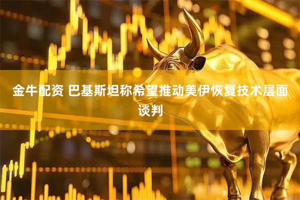 金牛配资 巴基斯坦称希望推动美伊恢复技术层面谈判